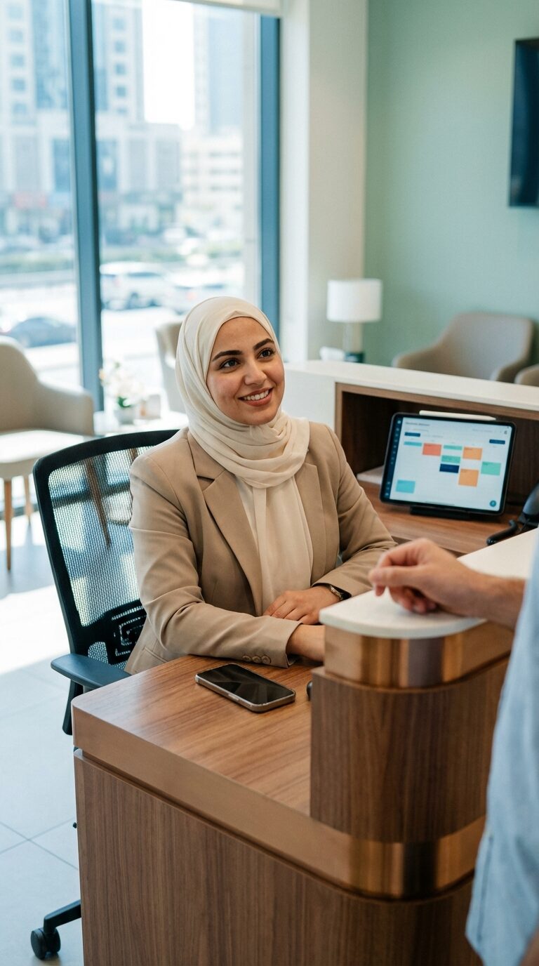 Patient receiving WhatsApp reminder